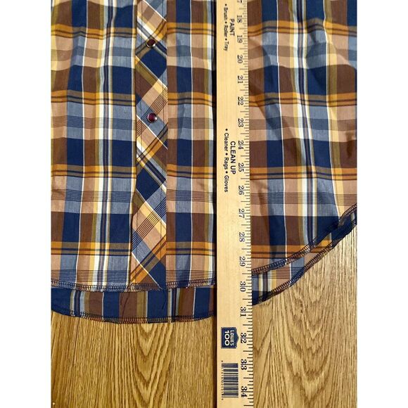 Wrangler‎ VTG Mens Sz 16.5 33 Western Shirt Button Up Long Sleeve Pearl Buttons - Picture 7 of 13